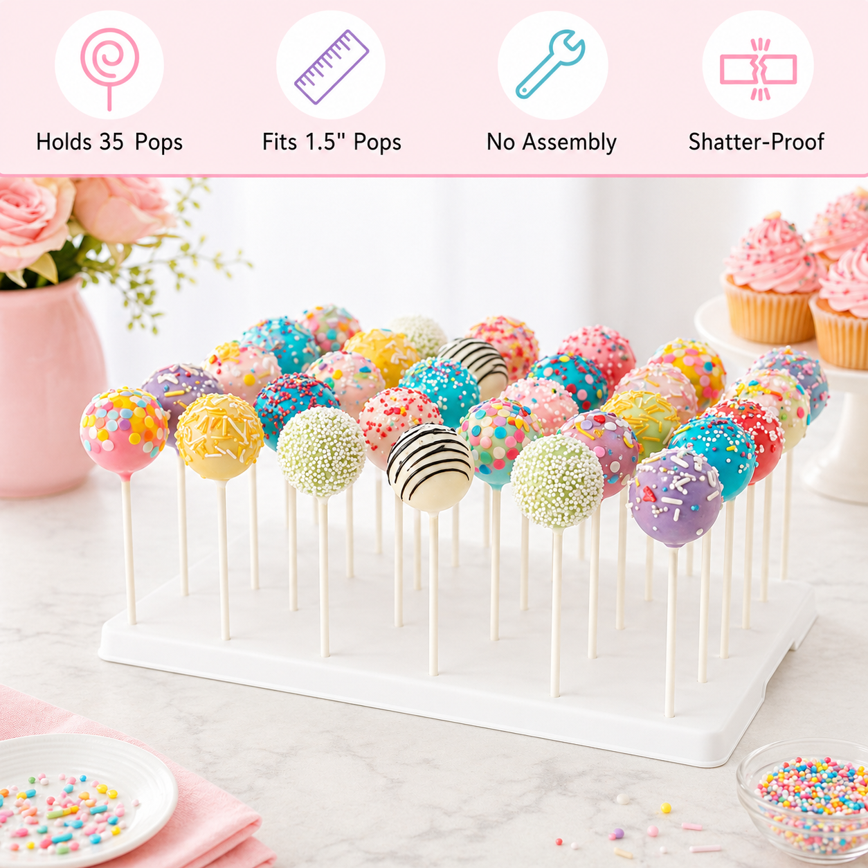 Cake Pop Stand White 官方图片 04