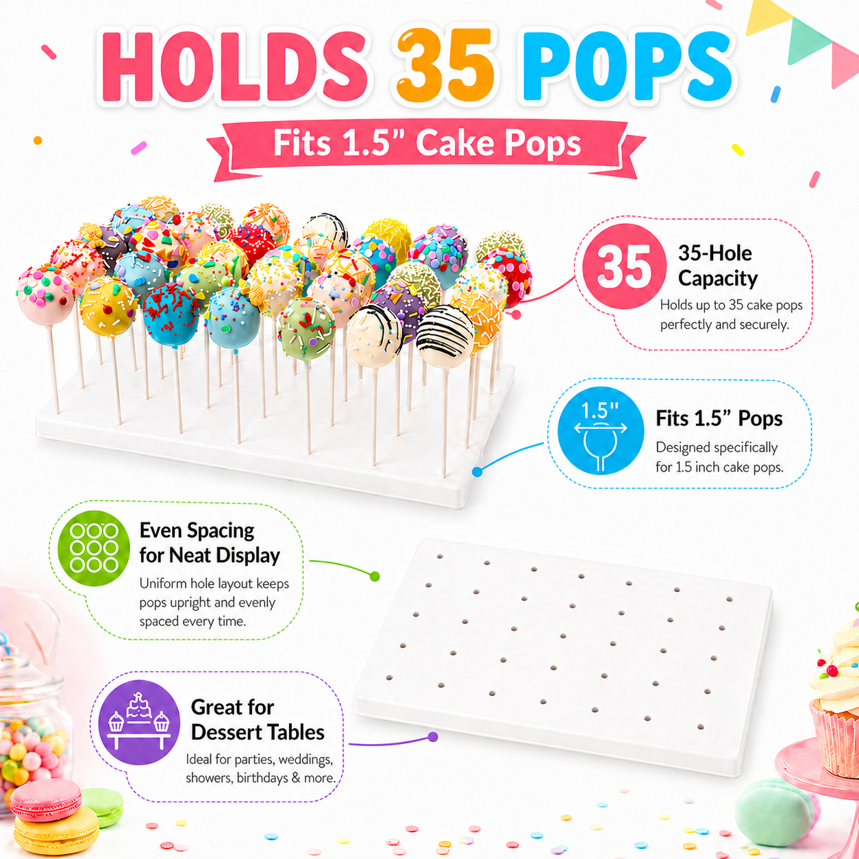 Cake Pop Stand White 官方图片 14