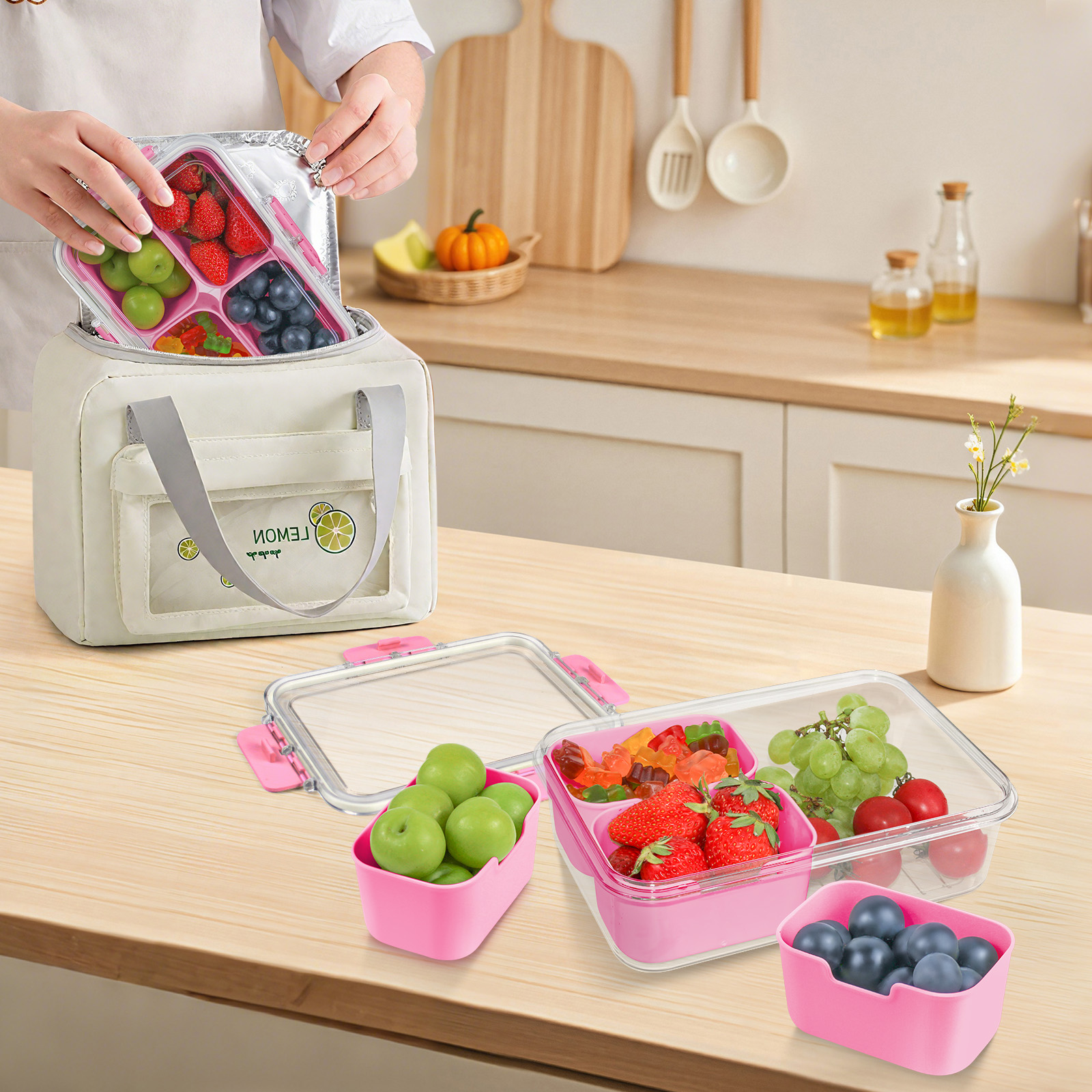 Snack Box Containers Pink 官方图片 07