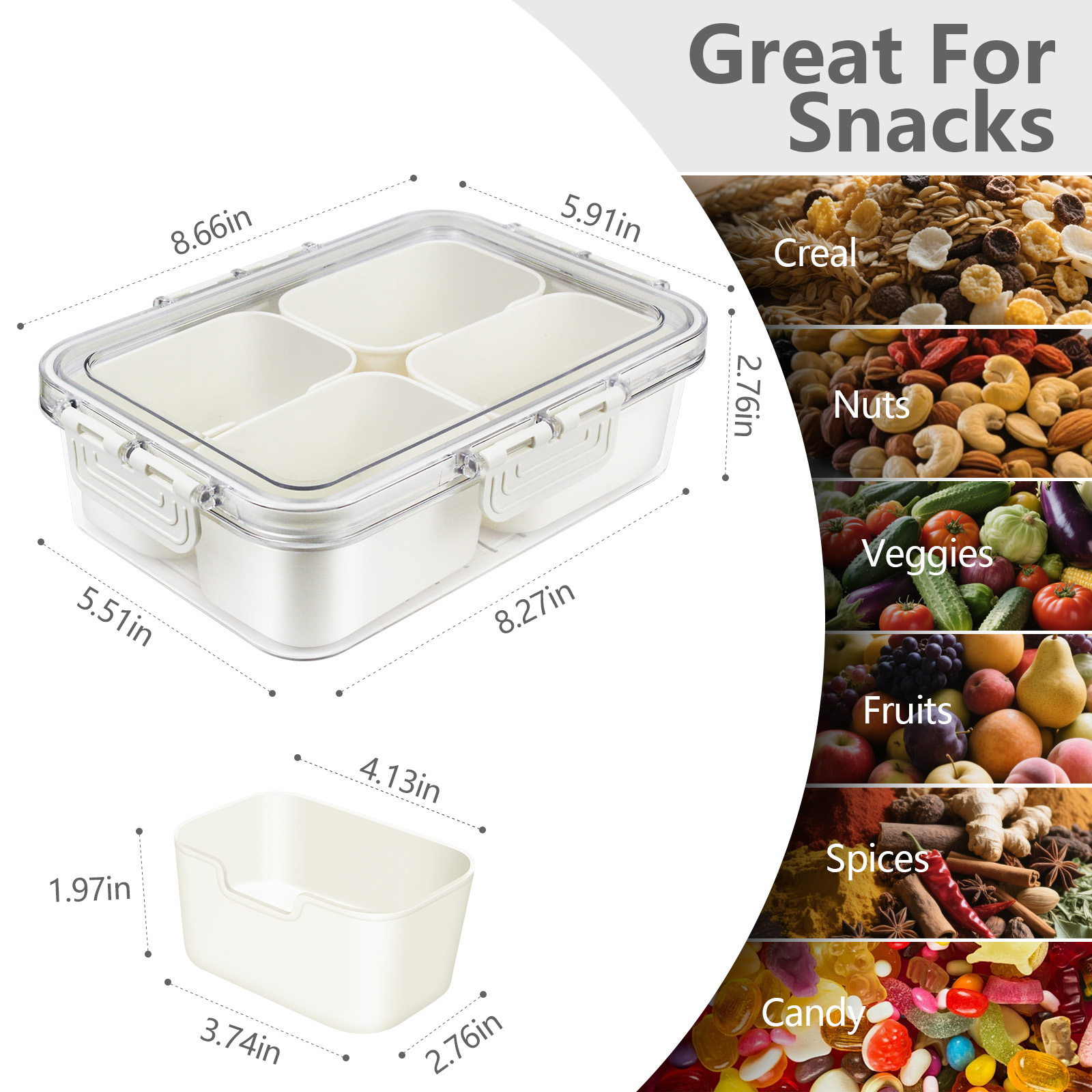 Snack Box Containers White 官方图片 06